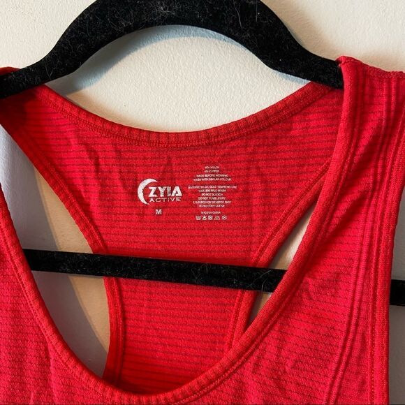 Zyia Copper Charged Tank Top Red Ribbed Medium - Picture 4 of 5
